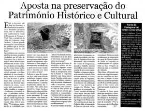 UF de Proença-a-Nova e Peral Aposta na Preservação do Património Histórico e Cultural
